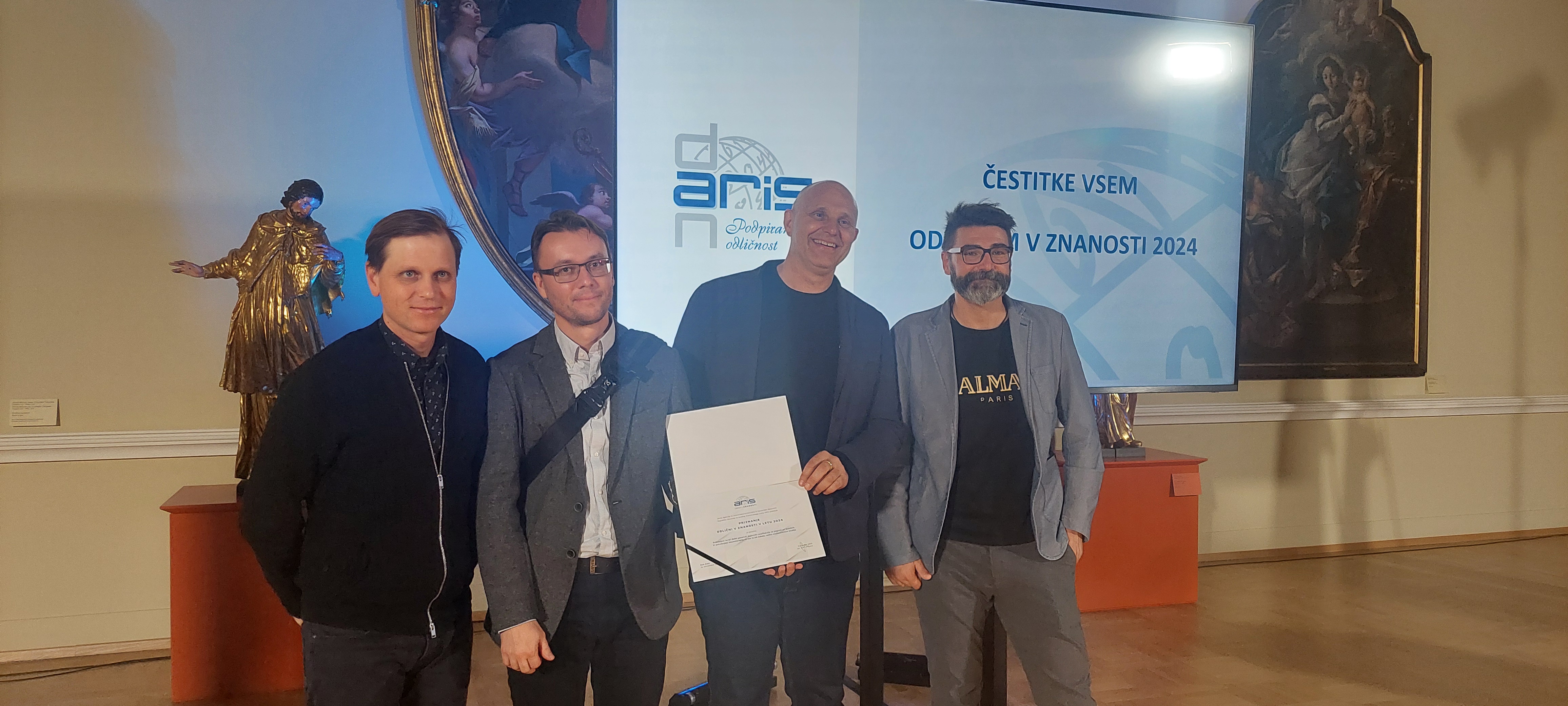 Naši raziskovalci prejemniki nagrade Odlični v znanosti 2024