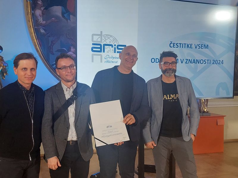Naši raziskovalci prejemniki nagrade Odlični v znanosti 2024