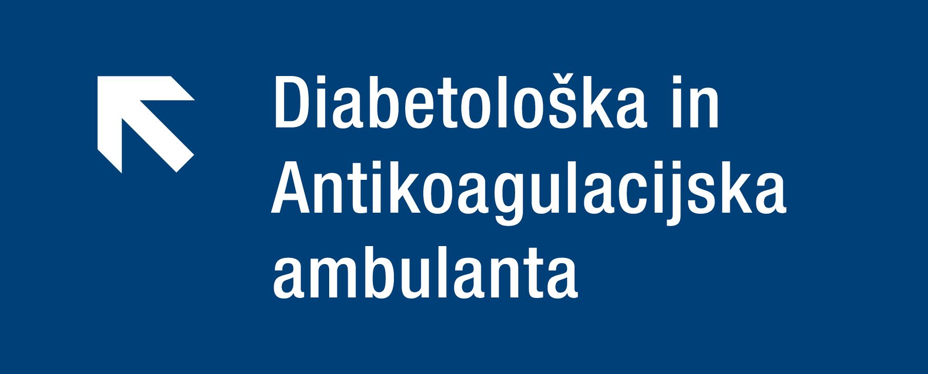 Antikoagulacijska ambulanta v stavbi bivšega negovalnega oddelka